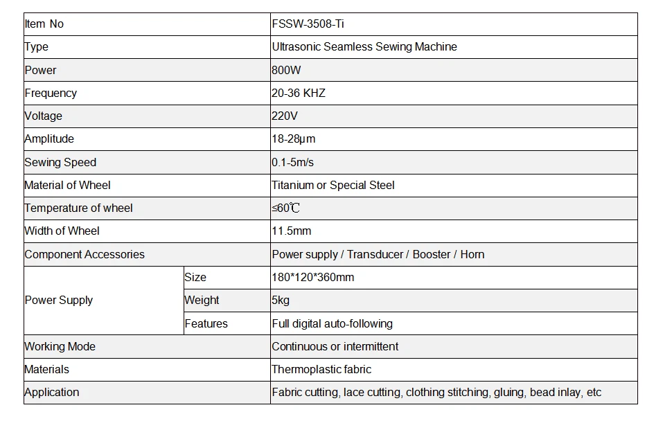 FSSW-3508-Ti FSSW-3508-Ti